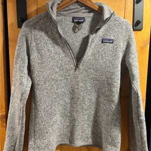 Patagonia Better Sweater Quarter Zip Heathered Gray Pullover